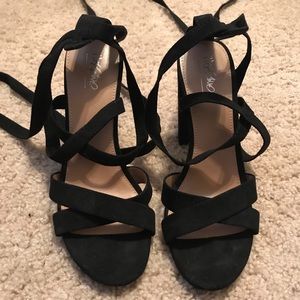 Black Gladiator Heels